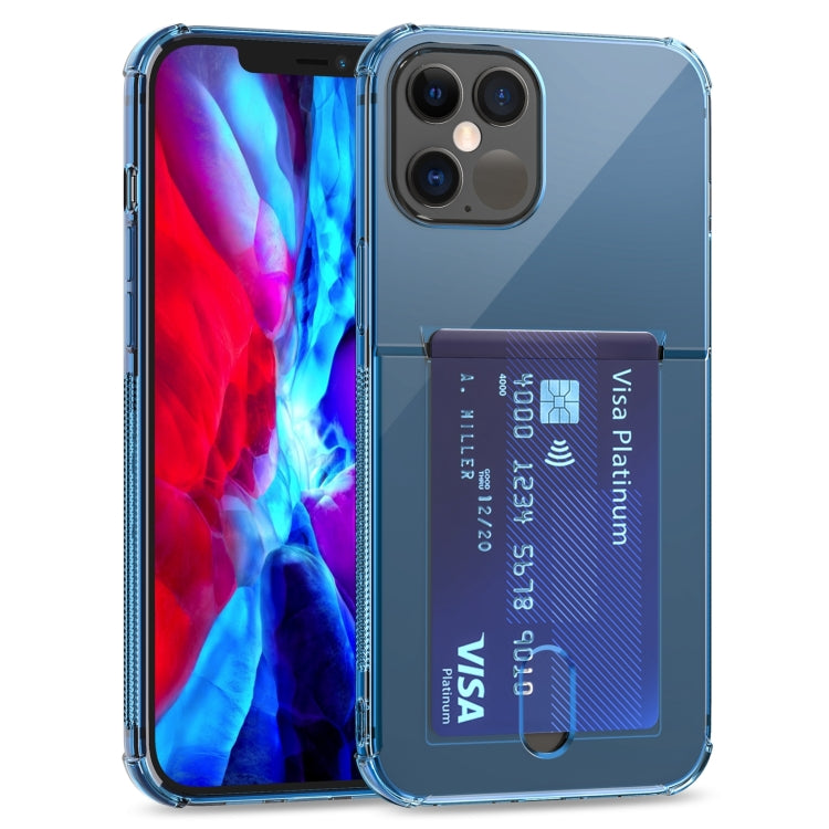 TPU Transparent Protective Case with Card Slots, For iPhone 12 Pro, For iPhone 12 Pro Max