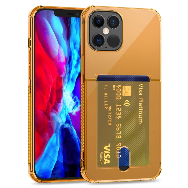 TPU Transparent Protective Case with Card Slots, For iPhone 12 Pro, For iPhone 12 Pro Max
