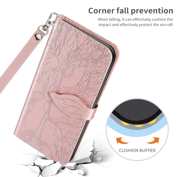 Life of Tree Embossing Pattern Horizontal Flip Leather Case with Holder & Card Slot & Wallet & Photo Frame & Lanyard, For iPhone XS Max