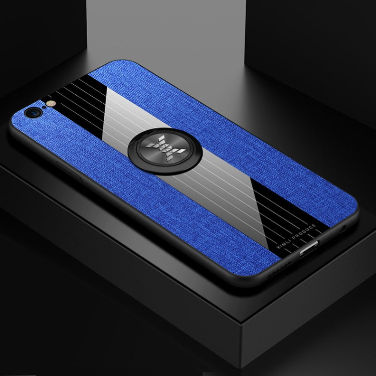 XINLI Stitching Cloth Textue Shockproof TPU Protective Case with Ring Holder, For iPhone XS Max, For iPhone 6 / 6s, For iPhone 6 Plus / 6s Plus