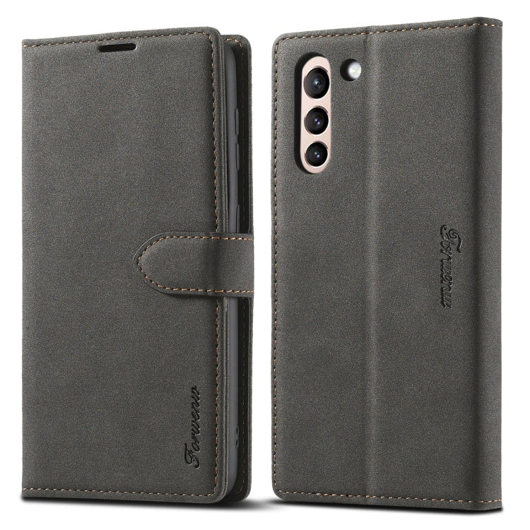Forwenw F1 Series Matte Strong Magnetism Horizontal Flip Leather Case with Holder & Card Slots & Wallet & Photo Frame, For Samsung Galaxy S21 5G, For Samsung Galaxy S21+ 5G, For Samsung Galaxy S21 Ultra 5G