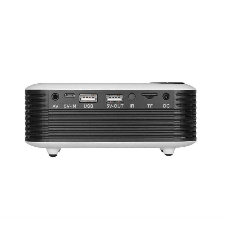 TRANSJEE A2000 320x240P 1000 ANSI Lumens Mini Home Theater HD Digital Projector, Plug Type: US Plug, Plug Type: US Plug(White)