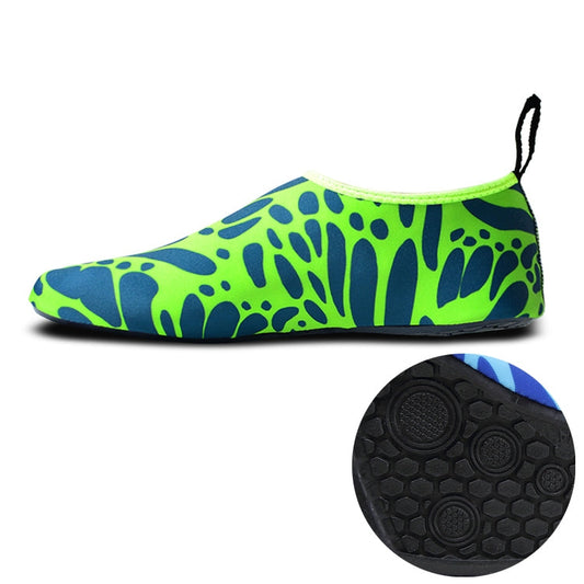 Non-slip Wear-resisting Thick Rubber Sole Diving Shoes and  Socks, One Pair, XL, XXL