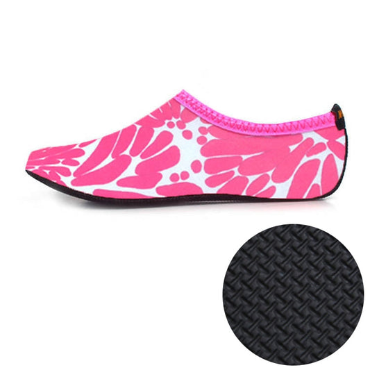 3mm Non-slip Rubber Embossing Texture Sole Figured Diving Shoes and Socks, One Pair, XL, XXL, XXXL