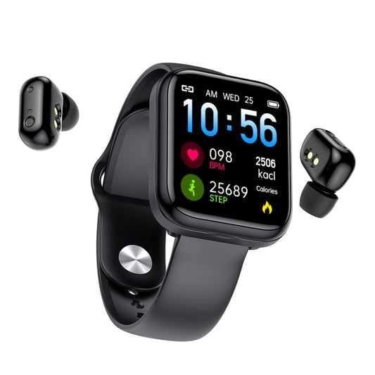 X5 1.54 inch HD Color Screen Bluetooth Earphone Smart Bracelet, Support Sleep Monitoring / Blood Pressure Monitoring / Heart Rate Monitoring