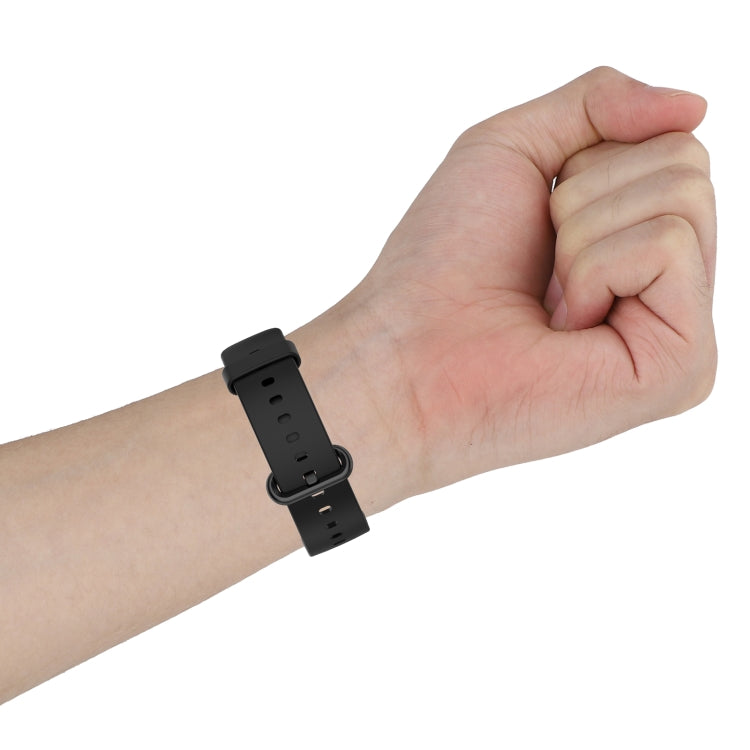 For Xiaomi Mi Watch Lite / Redmi Watch Silicone Watch Band, Size: One Size(Black)