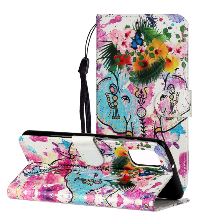 Oil Embossed Coloured Drawing Pattern Horizontal Flip PU Leather Case with Holder & Card Slots & Wallet, For Samsung Galaxy A42 5G, For Samsung Galaxy A52 5G / 4G