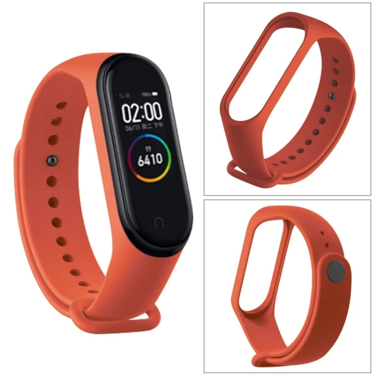 For Xiaomi Mi Band 6 (CA8856) Solid Color Silicone Watch Band(Black)
