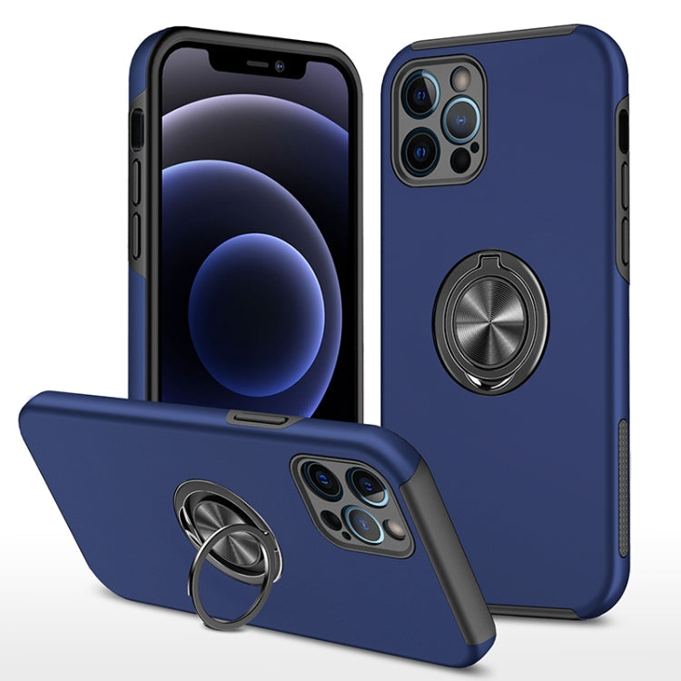 PC + TPU Shockproof Magnetic Protective Case with Invisible Ring Holder, For iPhone 12 Pro, For iPhone 12 Pro Max