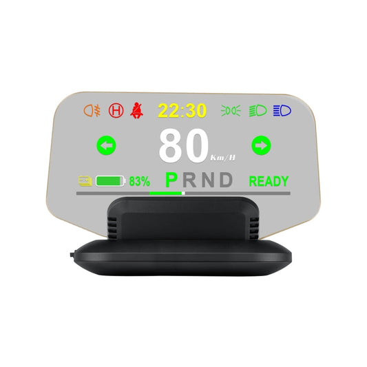 T1 5.1 inch Car HUD Head-up Display Overspeed Alarm / Remaining Battery Percentage Display for Tesla Model 3 / Y, T1  HUD