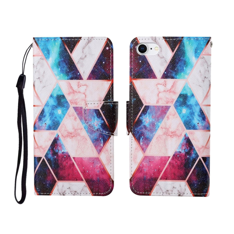 Painted Pattern Horizontal Flip Leathe Case, For iPhone SE (2020)/ 7 /8