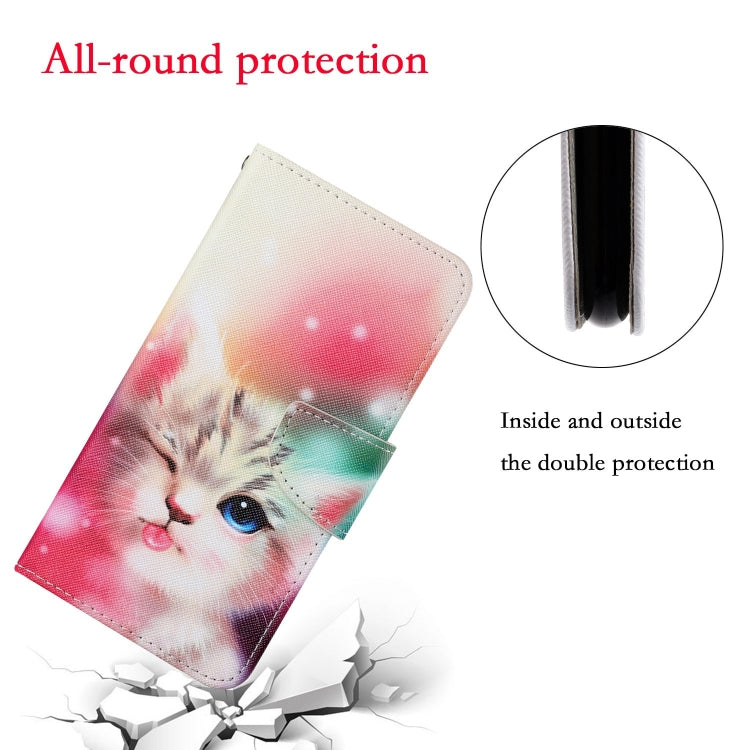 Painted Pattern Horizontal Flip Leathe Case, For iPhone X