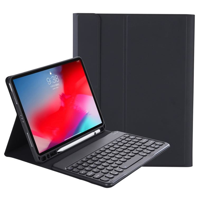 YT11B Detachable Candy Color Skin Feel Texture Round Keycap Bluetooth Keyboard Leather Case For iPad Air 4 2020 / Air 5 2022 / Pro 11 inch 2022 / 2021 / 2020 / 2018(White Ice), For iPad Air 4 2020 / Air 5 2022 / Pro 11 inch 2022 / 2021 / 2020 / 2018   ...