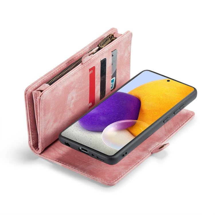CaseMe 008 Detachable Multifunctional Horizontal Flip Leather Case, with Card Slot & Holder & Zipper Wallet & Photo Frame, For Samsung Galaxy S21 FE