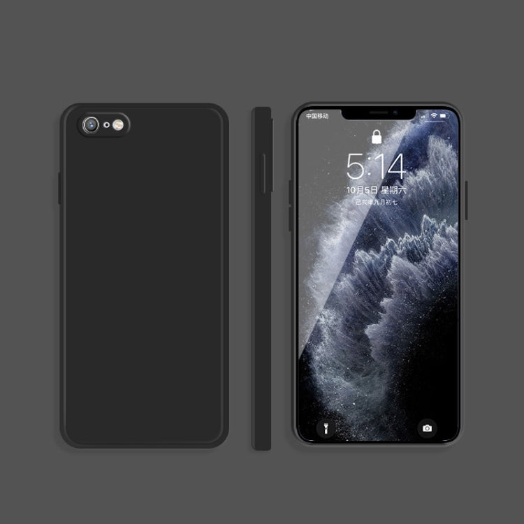 Solid Color Imitation Liquid Silicone Straight Edge Dropproof Full Coverage Protective Case, For iPhone 6s / 6, For iPhone 6s Plus / 6 Plus