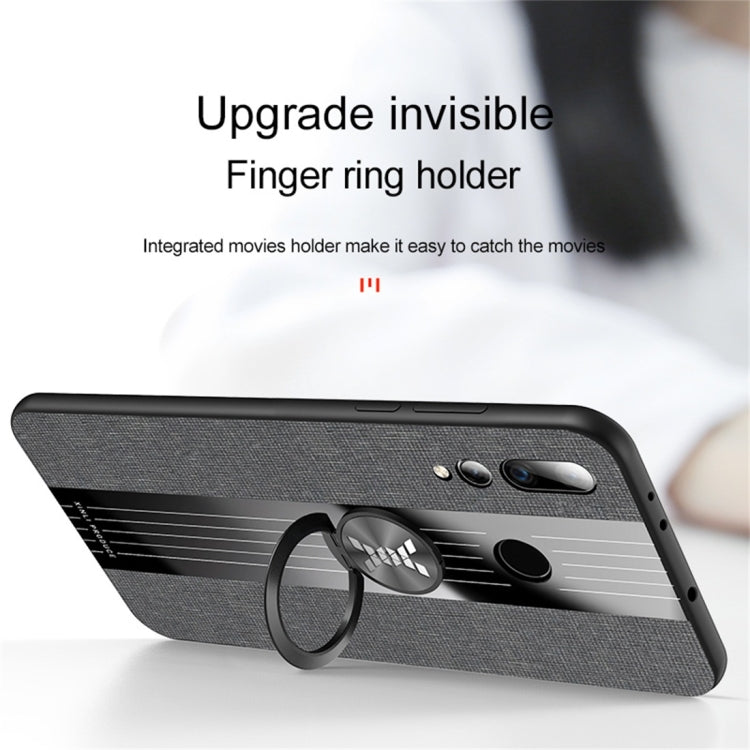 XINLI Stitching Cloth Textue Shockproof TPU Protective Case with Ring Holder, For Huawei nova 4, For Huawei nova 4e, For Huawei nova 5, For Huawei nova 5i