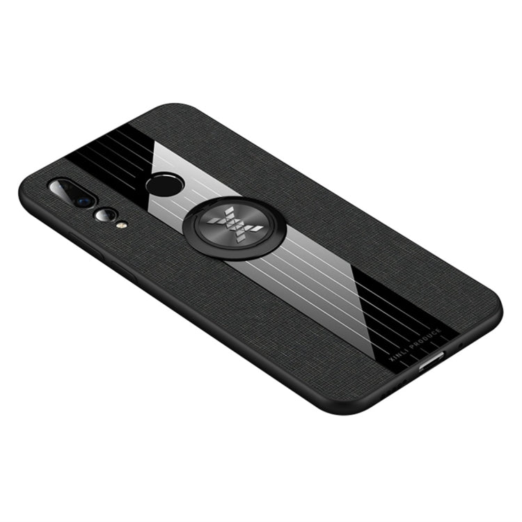 XINLI Stitching Cloth Textue Shockproof TPU Protective Case with Ring Holder, For Huawei nova 4, For Huawei nova 4e, For Huawei nova 5, For Huawei nova 5i