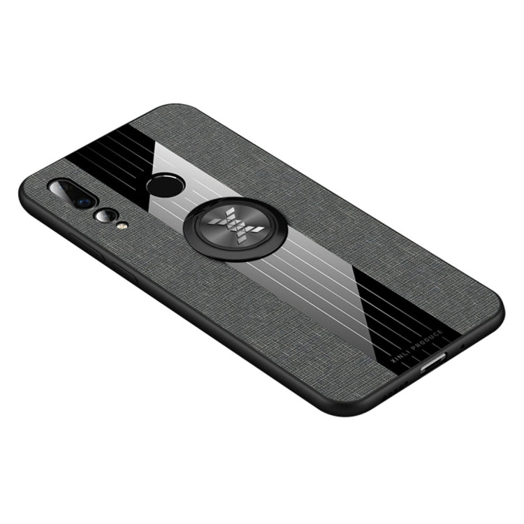 XINLI Stitching Cloth Textue Shockproof TPU Protective Case with Ring Holder, For Huawei nova 4, For Huawei nova 4e, For Huawei nova 5, For Huawei nova 5i