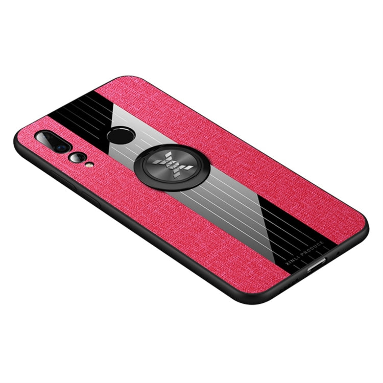 XINLI Stitching Cloth Textue Shockproof TPU Protective Case with Ring Holder, For Huawei nova 4, For Huawei nova 4e, For Huawei nova 5, For Huawei nova 5i