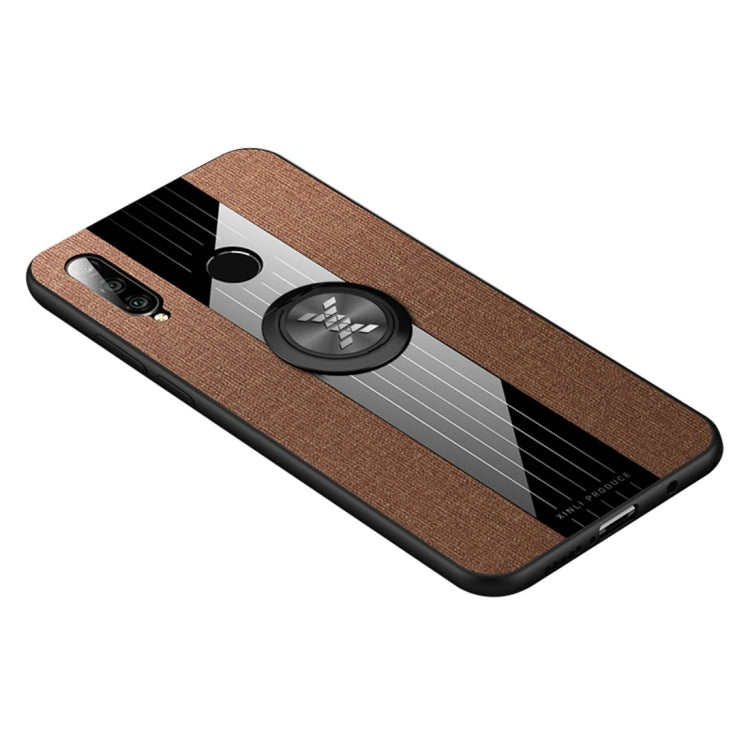 XINLI Stitching Cloth Textue Shockproof TPU Protective Case with Ring Holder, For Huawei nova 4, For Huawei nova 4e, For Huawei nova 5, For Huawei nova 5i