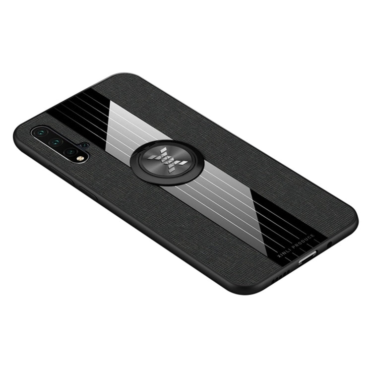XINLI Stitching Cloth Textue Shockproof TPU Protective Case with Ring Holder, For Huawei nova 4, For Huawei nova 4e, For Huawei nova 5, For Huawei nova 5i
