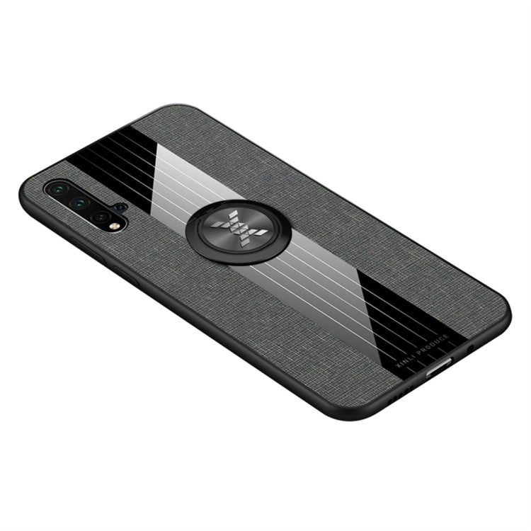 XINLI Stitching Cloth Textue Shockproof TPU Protective Case with Ring Holder, For Huawei nova 4, For Huawei nova 4e, For Huawei nova 5, For Huawei nova 5i