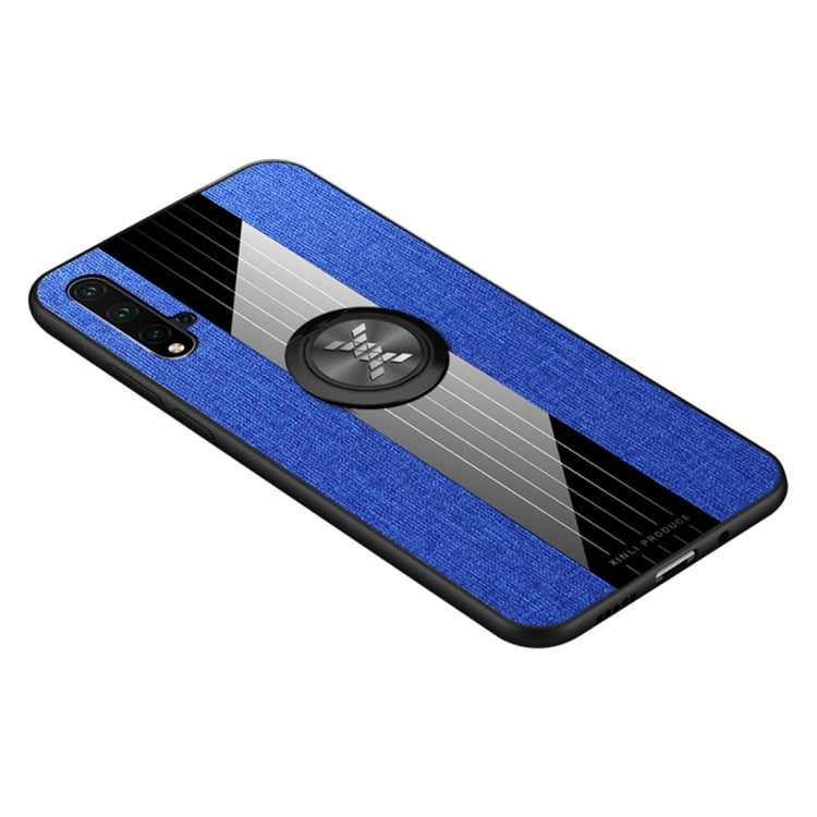 XINLI Stitching Cloth Textue Shockproof TPU Protective Case with Ring Holder, For Huawei nova 4, For Huawei nova 4e, For Huawei nova 5, For Huawei nova 5i
