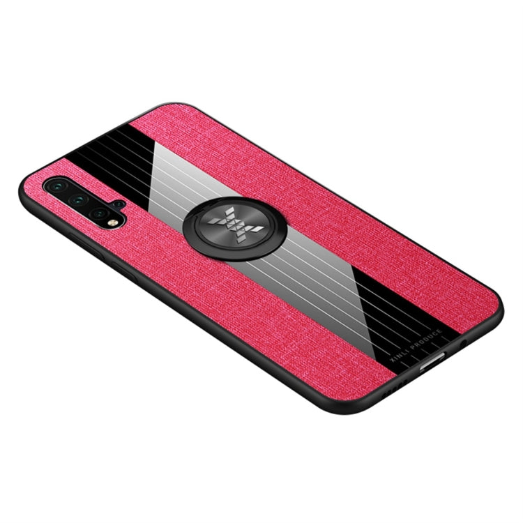 XINLI Stitching Cloth Textue Shockproof TPU Protective Case with Ring Holder, For Huawei nova 4, For Huawei nova 4e, For Huawei nova 5, For Huawei nova 5i