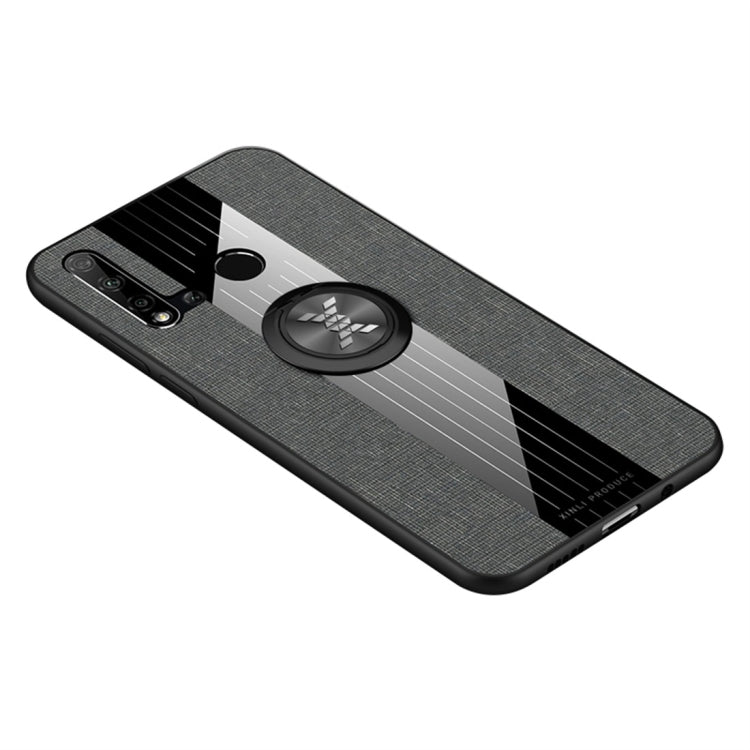 XINLI Stitching Cloth Textue Shockproof TPU Protective Case with Ring Holder, For Huawei nova 4, For Huawei nova 4e, For Huawei nova 5, For Huawei nova 5i