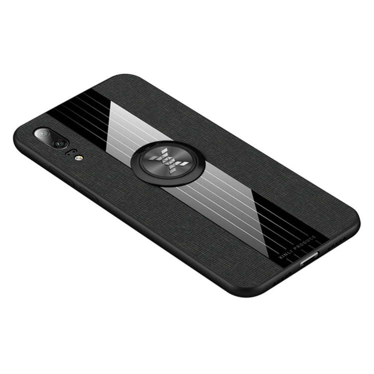 XINLI Stitching Cloth Textue Shockproof TPU Protective Case with Ring Holder, For Huawei nova 5i Pro, For Huawei P20, For Huawei P20 lite, For Huawei P20 Pro
