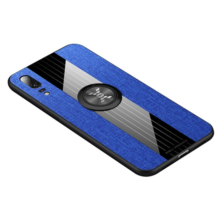 XINLI Stitching Cloth Textue Shockproof TPU Protective Case with Ring Holder, For Huawei nova 5i, For Huawei nova 5i Pro, For Huawei P20, For Huawei P20 lite