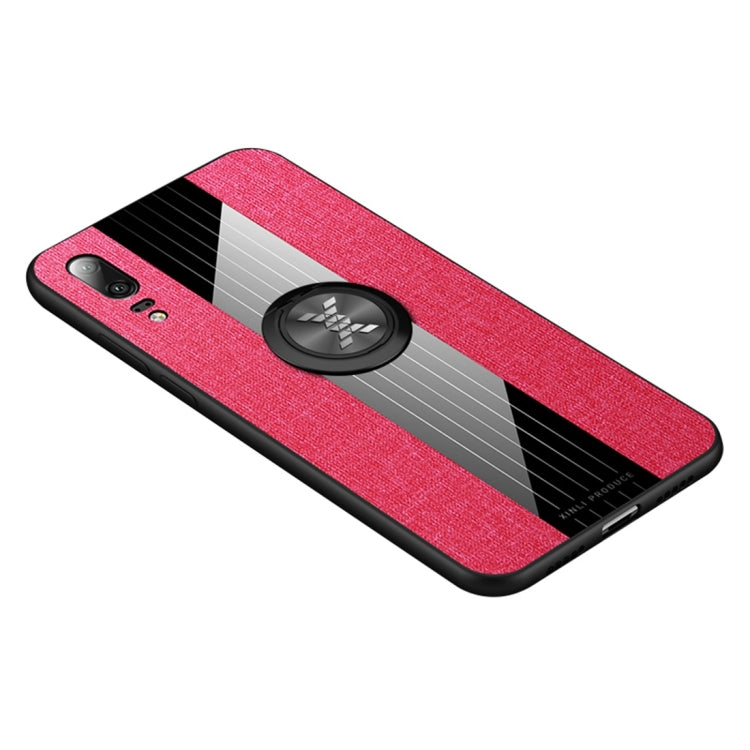XINLI Stitching Cloth Textue Shockproof TPU Protective Case with Ring Holder, For Huawei nova 5i Pro, For Huawei P20, For Huawei P20 lite, For Huawei P20 Pro