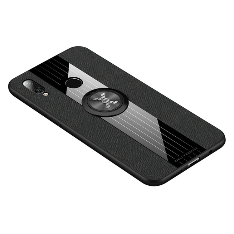 XINLI Stitching Cloth Textue Shockproof TPU Protective Case with Ring Holder, For Huawei nova 5i, For Huawei nova 5i Pro, For Huawei P20, For Huawei P20 lite