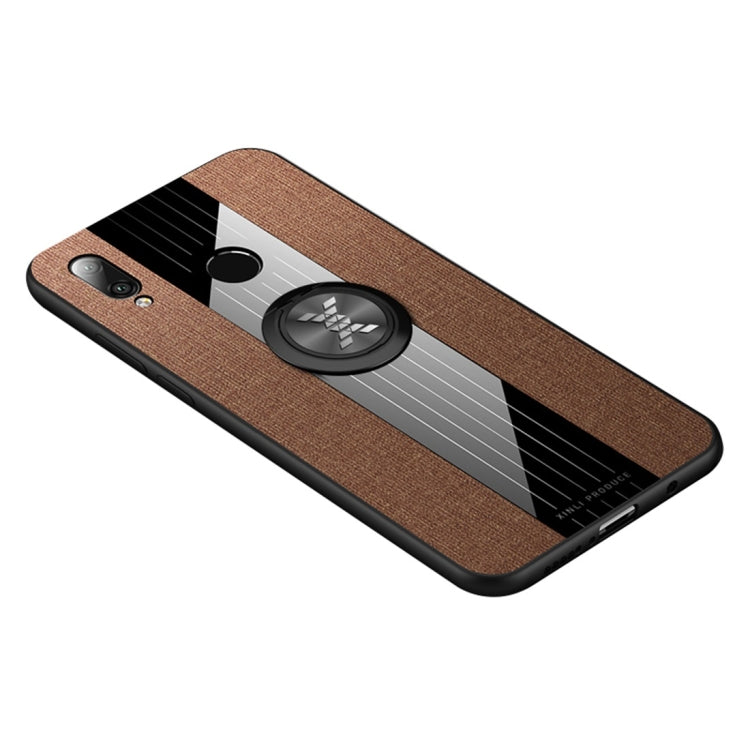 XINLI Stitching Cloth Textue Shockproof TPU Protective Case with Ring Holder, For Huawei nova 5i, For Huawei nova 5i Pro, For Huawei P20, For Huawei P20 lite