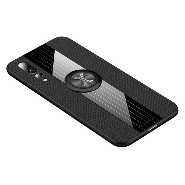 XINLI Stitching Cloth Textue Shockproof TPU Protective Case with Ring Holder, For Huawei nova 5i Pro, For Huawei P20, For Huawei P20 lite, For Huawei P20 Pro