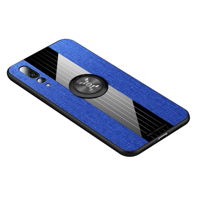 XINLI Stitching Cloth Textue Shockproof TPU Protective Case with Ring Holder, For Huawei nova 5i Pro, For Huawei P20, For Huawei P20 lite, For Huawei P20 Pro