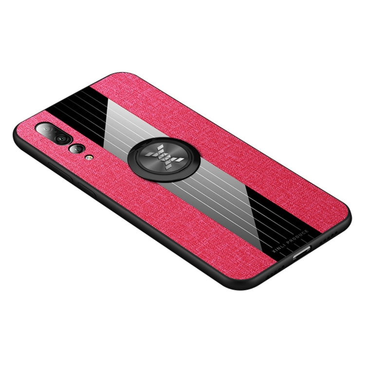 XINLI Stitching Cloth Textue Shockproof TPU Protective Case with Ring Holder, For Huawei nova 5i Pro, For Huawei P20, For Huawei P20 lite, For Huawei P20 Pro
