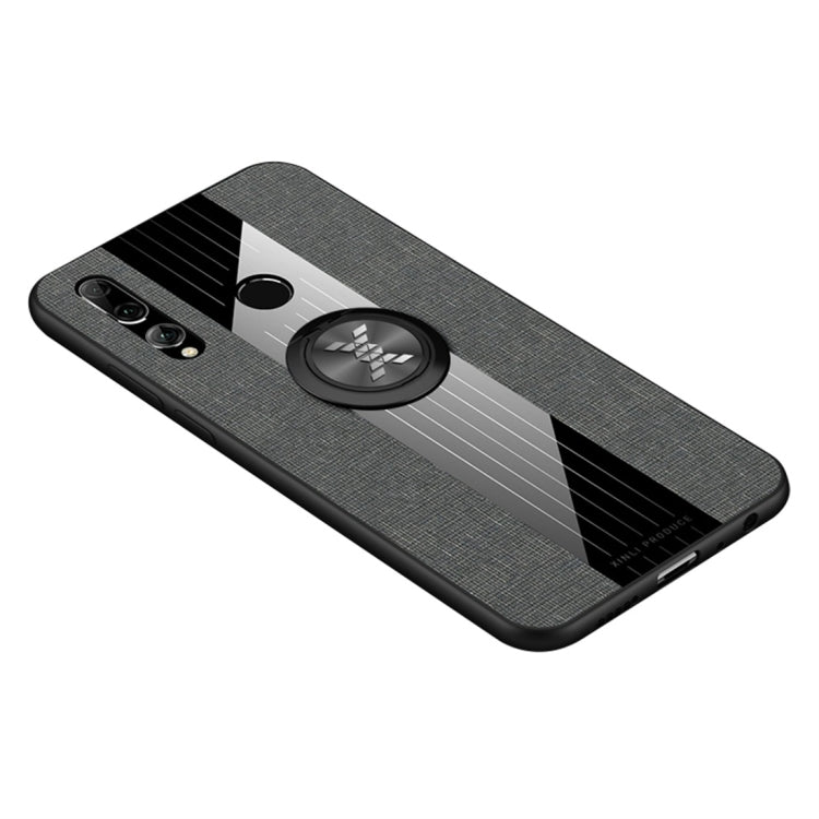 XINLI Stitching Cloth Textue Shockproof TPU Protective Case with Ring Holder, For Huawei Enjoy 9s, For Huawei Maimang 5, For Huawei Maimang 6, For Huawei Mate 20 Lite / Maimang 7