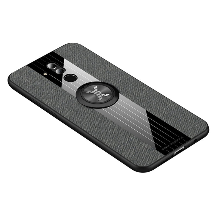 XINLI Stitching Cloth Textue Shockproof TPU Protective Case with Ring Holder, For Huawei Enjoy 9s, For Huawei Maimang 5, For Huawei Maimang 6, For Huawei Mate 20 Lite / Maimang 7