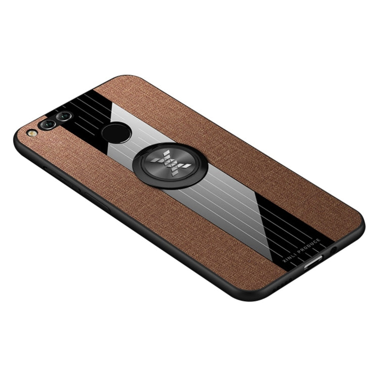 XINLI Stitching Cloth Textue Shockproof TPU Protective Case with Ring Holder, For Huawei Honor 20 Pro, For Huawei Honor 7X, For Huawei Honor 8X, For Huawei Honor 9X