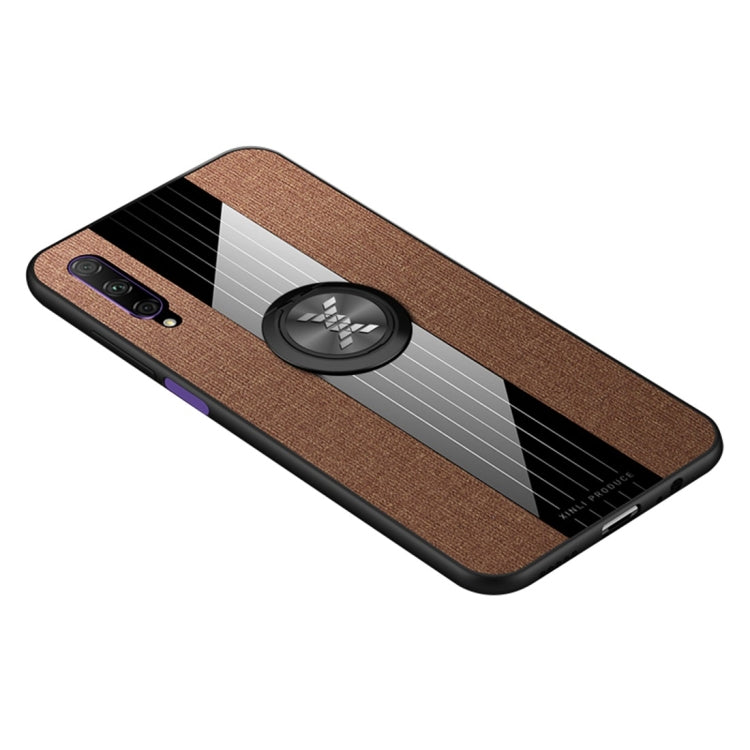 XINLI Stitching Cloth Textue Shockproof TPU Protective Case with Ring Holder, For Huawei Honor 9X Pro, For Huawei Honor 10, For Huawei Honor Play, For Huawei Honor View 10