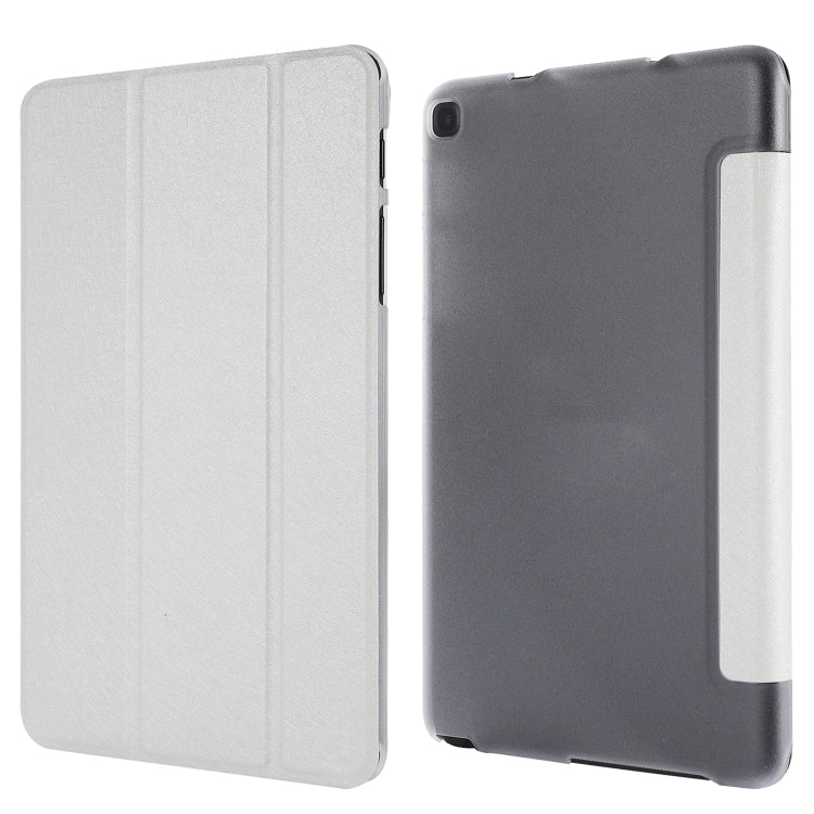 Silk Texture Three-fold Horizontal Flip Leather Case with Holder & Pen Slot, For Samsung Galaxy Tab A7 Lite 8.7 T220 / T225, For iPad Air 13 2025 / 2024 / iPad Pro 12.9 2022 / 2021