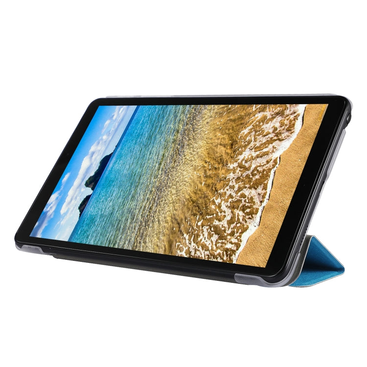 Silk Texture Three-fold Horizontal Flip Leather Case with Holder & Pen Slot, For Samsung Galaxy Tab A7 Lite 8.7 T220 / T225, For iPad Air 13 2025 / 2024 / iPad Pro 12.9 2022 / 2021