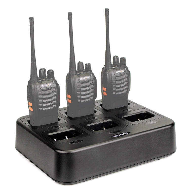 RETEVIS RTC777 Six-Way Walkie Talkie Charger for Retevis H777,, RTC777 AU Plug, RTC777 US Plug, RTC777 EU Plug, RTC777 UK Plug