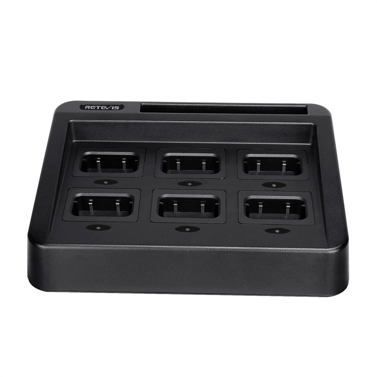 RETEVIS RTC29 Multi-function Interchangeable Slots Six-Way Walkie Talkie Charger for Retevis RT29, RTC29