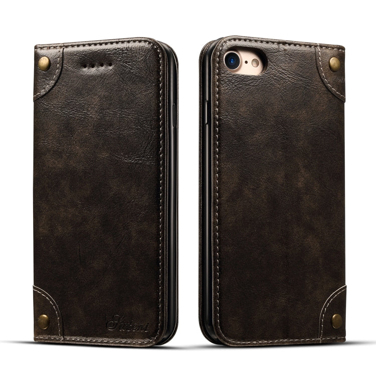 Baroque Simple Horizontal Flip Leather Case, with Holder & Card Slots & Wallet, For iPhone 11, For iPhone 11 Pro, For iPhone 11 Pro Max, For iPhone XS / X, For iPhone SE 2022 / SE 2020 / 8 / 7, For iPhone 8 Plus / 7 Plus