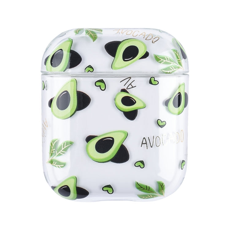 Bronzing Fruit Pattern PC Earphone Hard Protective Case, For AirPods 1 / 2, For AirPods Pro