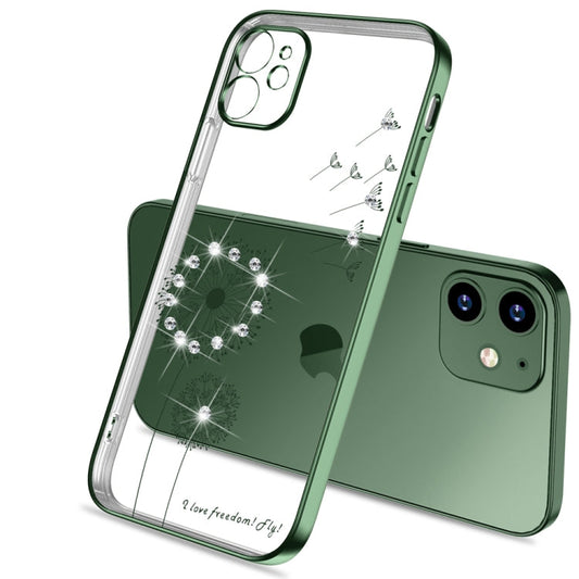 Ultra-thin Electroplating Dandelion Pattern Protective Case, For iPhone 12 Pro Max, For iPhone 12 Pro, For iPhone 12