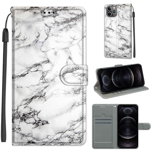 Voltage Colored Drawing Magnetic Clasp Horizontal Flip PU Leather Case with Holder & Card Slots, For iPhone 12 / 12 Pro