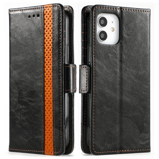 CaseNeo Business Splicing Dual Magnetic Buckle Horizontal Flip PU Leather Case with Holder & Card Slots & Wallet, For iPhone 12 / 12 Pro, For iPhone 12 Pro Max, For iPhone 11 Pro, For iPhone 11
